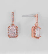 Glitzy Goals Cubic Zirconia Pendant Drop Earrings