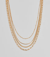 Trendy Layers Multi-Chain Necklace