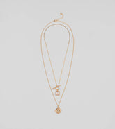 Layered Treasure Necklace With Pendants